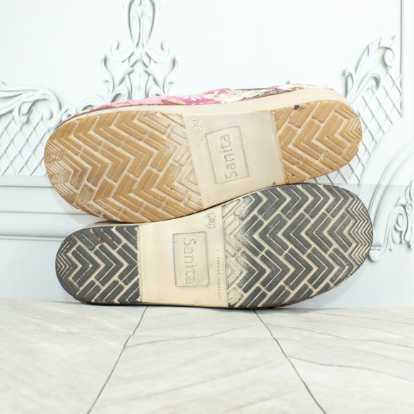 SANITA Danish Design Vegan Multicolor Floral Slip On Clogs Size 38 / 8 - Picture 9 of 9